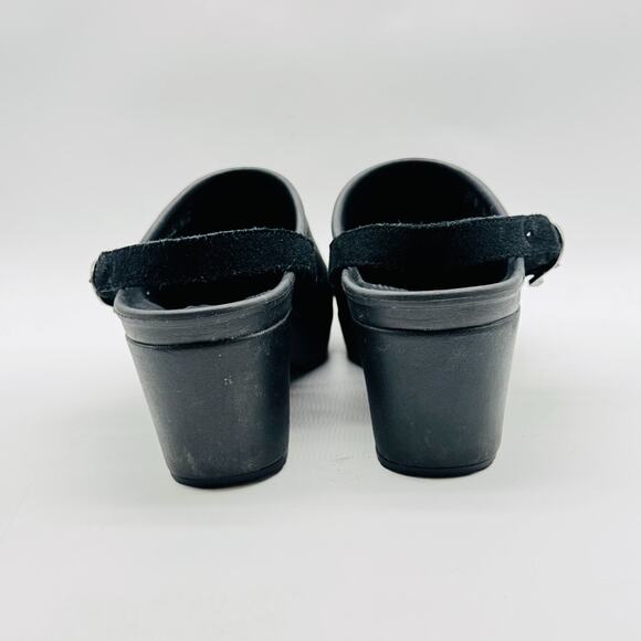 Crocs Clogs Womens 8 Black Slip On Shoes Classic Croslite Comfort Slingback Mule - Picture 6 of 12